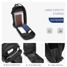 OZUKO Chest Bag Hard Shell Men Sports Shoulder Bag Multifunctional Large Capacity Waterproof High Quality Outdoor Tactical Bag