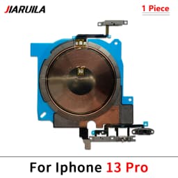 Wireless Charging NFC Chip Coil With Sticker & Power Button & Volume Button Flex Cable For iPhone 15 14 Plus 13 Mini 12 Pro Max