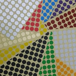 Size 6mm Dot Stickers Colorful Circular Label Stickers Marks Dots Label Blank Adhesive Stickers Red Blue White 15 Sheets/Pack