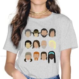Characters 4XL TShirt The Walking Dead Rick Glenn Daryl Horror Style Streetwear Comfortable T Shirt Women Tee Unique