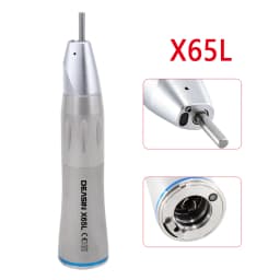 X65L Dentistry Straight Handpiece 1:1Blue Ring Straight Inner Water Handpiece with Optic Fiber Using for Dental Implant Surgery