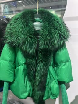 OFTBUY New Duck Down Jacket Winter Coat Women Super Large Real Silver Fox Fur Collar Jacket Knit Sleeve Fashion Luxury Outerwear