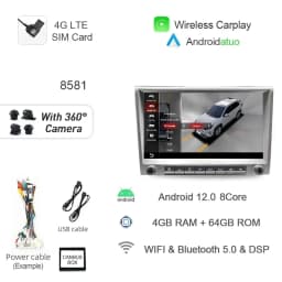 7862 720P Auto Android 13 12G+256G Car Radio GPS Player 4GB Carplay Navigation Autoradio For Porsche Cayman 911 987 Boxster 997