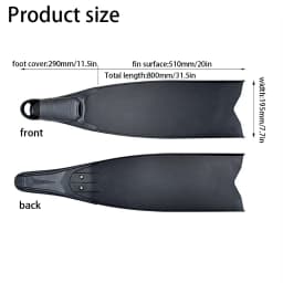 Professional Scuba Diving Long Fins Lightweight Flippers Water Sports Beach Shoes Snorkeling FreeDiving Spearfishing Hunting