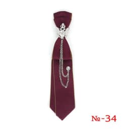 Retro Fabric Ribbon Rhinestone Black Bow Tie Collar Bowkont Cravat School Girl Boys Gifts for Women Clothing Jewelry Accessories