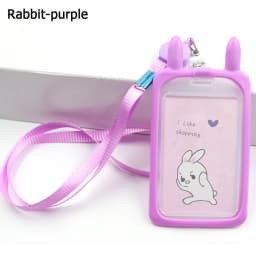 1Pc Cartoon Cat Card Holder Candy Color ID Card Sleeve Retractable Reel Lanyard Identity Credit Cover Case Bank Bus Card Case