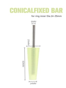 Agate Jade Ring Fixed Rod Polishing Tools Grinding Conical Sleeve Fixing Processing Tool Silicone Mandrel Inner Outside Holder