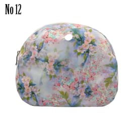 TANQU New Floral Composite Twill Cloth Waterproof Inner Lining Insert Zipper Pocket for O Bag Obag Moon Light for O Moon Light