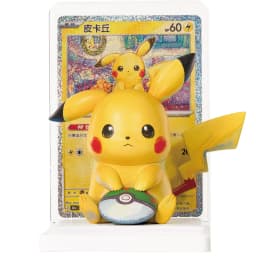 30th Anniversary Pikachu Figure Set Genuine Pokemon Dream Painting Pikachu Figure Simplified Chinese PTCG Collectible Cards Gift