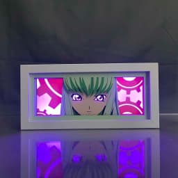 Anime Light Box Code Geass Cc Paper Cut Lightbox for Bedroom Decoration Desk Manga Shadow Box Kids Birthday Gift Table Lamps
