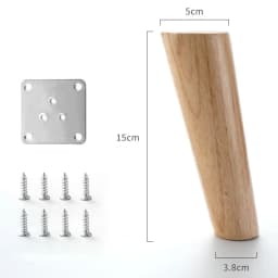 4Pcs Solid Wood Furniture Legs Height10-30cm Inclined Cone Sofa Bed Cabinet Table and Chair Replacement Feet Sloping