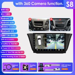 9"4G Carplay Android 12 Autoradio for Iveco Daily 2013-2021 Mutimedia Video player 7862 GPS navi Stereo 2din Touch screen Audio