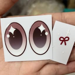 38cm Mokoko Eye Stickers For Labu Eye Makeup Color False Eyelash Customization Gorgeous And Exquisite Periphery Stickers