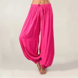 2024 Summer New Women's Solid Color Lantern Pants Loose Pleated Drawstring Casual Ankle Sports Pants Harlan Pants