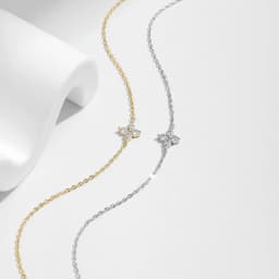 MODIAN 925 Sterling Silver Stackable Four Leaf Clover CZ Bracelet For White Gold Plated Link Chain Women Party Fine Jewelry