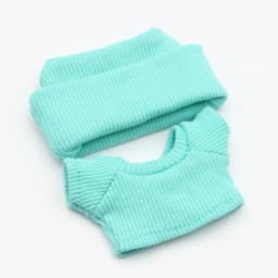 for 15/17cm Ropa Labubu Doll Clothes Match Knitted Hat Sweater Set T-shirt Dopamine Color Matching Fashion Design