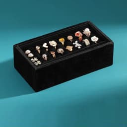 Velvet Stackable Jewelry Display Tray Grid Slot Design Pallet Portable Organizer Rings Earrings Rectangular Drawer Storage Plate