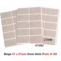 3-72Pcs Felt Chair Leg Pads 3mm Thick Floor Scratch Protector Mat Mute Non-slip Self Adhesive DIY Furniture Accessories