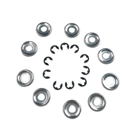 10Pcs Lawn Mower Chainsaw Clutch Drum Washer with E-Clip For Stihl MS250 MS260 MS290 MS440 MS460 MS660 for Husqvarna 362 365 371