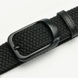 3.4cm Width Man Nylon Belt Elastic Belt Man Stretch Casual Sport Metal Pin Buckle Golf Belt Black Coffee Blue 105 115 125cm
