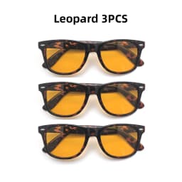 VIVIBEE Night Vision Blue Light Blocking Glasses Men Square Computer Eye Eyeglasses Gaming Women Orange Eyewear