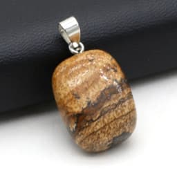 Natural Semi-precious Stone Pendant Irregular Cherry Blossom Agate for DIY Jewelry Making Necklace Size15x20-18x25