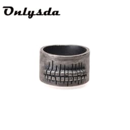 Stainless Steel Viking Simple Ring vintage Hammer retro punk Classic Ring Male finger Love Jewelry for man Gift Wholesale OSR514