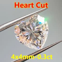 3EX Cut DJMAX 3-20mm Rare Heart Cut Moissanite Loose Stones Real D Color VVS1 Heart Shape Certified Moissanite Diamonds