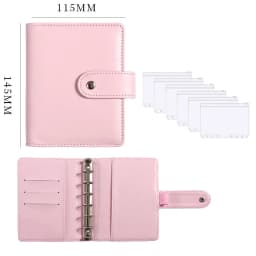 2023 New A7 Budget Binder Cash Envelopes for Money Saving Organizer with Zipper Pockets, Budget Sheets and Self-adhesive Labels