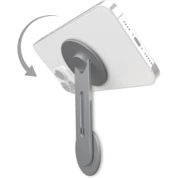 Continuity Flip iPhone Laptop Mount, Slim Magnetic Phone Holder Swivels 180° for Laptops and Monitors, Adjustable Magnetic Arm