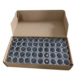 200Pcs Transparent Diamond Storage Box Round Gem Stone Display Case Loose Diamond Beads Piercing Jewelry Showcase Nail Art Boxes