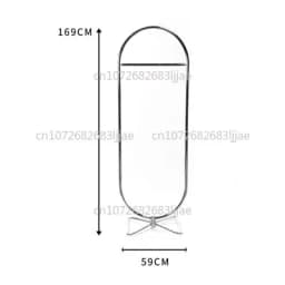 Rotating Full Body Mirror Home Bedroom Fitting Floor Internet Celebrity Stainless Steel Floor Dressing Mirror