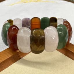 AAA Natural Stone Good Quality Black Onxy Crystal Strawberry Sodalite 12*24mm Bracelet Bangle Charm Fashion Couple Gift Jewelry