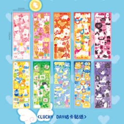 10 - 100PCS Cute Sparkle Polco Deco Sticker Pack - Korean Kawaii Glitter Sticker Seal for Toploaders, Polaroids & Photocard