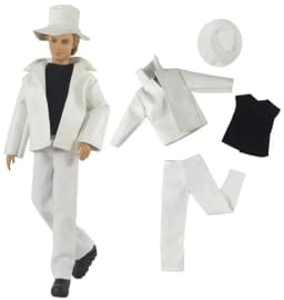 1 Set Doll Clothes Leather coat Outfit for 12 inch Ken Doll Many Style for Choice A02