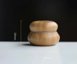 1Pc Mini Bamboo Cosmetic Container Cream Bottle Lip Balm Makeup Skincare Container Refillable Lotion Jar Empty Cosmetic Box