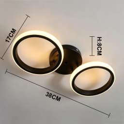 Modern Baked Enamel Finish LED Ceiling Lamp 3 Color Temperature Corridor Lights Balcony Lamps Bedroom Living Room 110V-240V