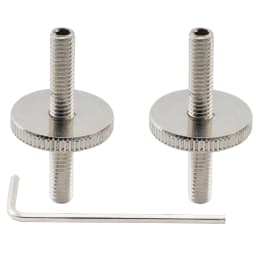 Musiclily Pro Metric Sized ABR-1 Style Tune-o-matic Bridge M4 Mounting Post and Thumbwheel Set for Epiphone LP Guitar (Set of 2)