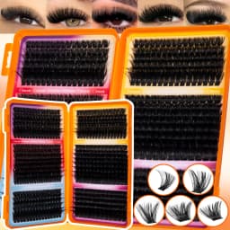 Thick Lash Clusters Wispy Eyelash Extensions Natural Volume Lash Extensions DIY Individual Lashes for Party Use Reuseable