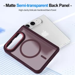 Luxury Matte Magnetic Charge Phone Case For iPhone Duo For Magsafe Skin Feel Translucent Shockproof Fold Cover Funda