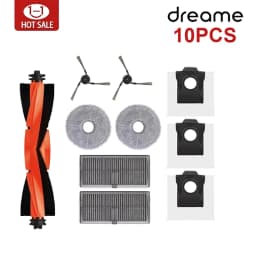 Dreame X40 Ultra X40 Pro S30 Pro Ultra Robot Vacuum Spare Parts Main Side Brushes Mop Cloths HEPA Filters Dust Bags Accessories