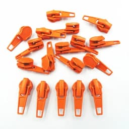 10-100Pcs 3#/5# Nylon Coil Auto Lock Zipper Puller DIY Sewing Tool Zipper Slider 20 Colors