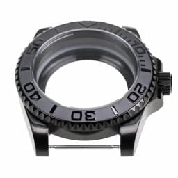 Black Brushed Bezel Watch Case with Sapphire Crystal Water Resistant for NH35 Nh36 Nh34 Automatic Mechanical Movement SKX Mods
