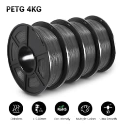 SUNLU 4Rolls PETG Filament 1KG 3D Printer 1.75MM Non-Toxic Good Toughness Biodegradable PLA PLAplus SILK No Bubble 0.5KG TPU