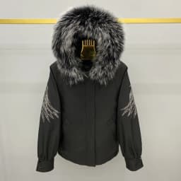 Women's 2024 New Long Sleeve Chic Fur Jackets Feminine Removable Rex Rabbit Liner Fur Integrated Women's Clothes Fashion Parkas