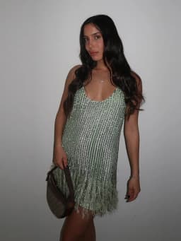 Feather Patchwork Sequin Evening Women Dress Loose Sleeveless A-line Loose Mini Vestidos 2026 Summer Party Street Lady Dresses