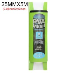 5M PVA Diameter 25/37/44mm Water dissolving Mesh Fishing Water soluble mesh Carp Coarse Fishing Lure bag Fishing Accessories