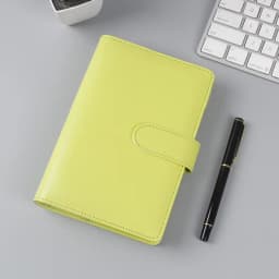 A6/A5 Macaroon 18 Colors PU Leather DIY Binder Photocards Collect Book Diary Agenda Planner Cover Album Stationery