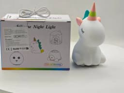 LED Night Light Cute Sheep Panda Rabbit Silicone Lamp Rechargeable Animal Shape Sleep Soft Nightlights For Kids Birthday Gift