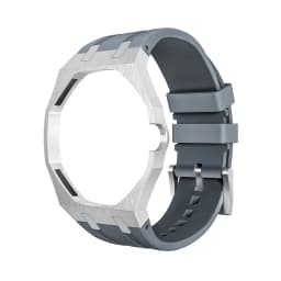 Modification Kit Aluminum Metal Case+Silicone Strap for Swatch X AP Royal Pop Pocket Watch Changer To Wristwatch Accessories